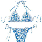 Damen Triangel-Bikini set mit floralen Mustern R&B