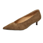 Damen Elegante Pumps aus hochwertigem Veloursleder mit geschmeidiger Form