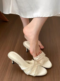 Damen Elegante Slingback-Sandaletten mit zarten Spitzenakzenten R&B