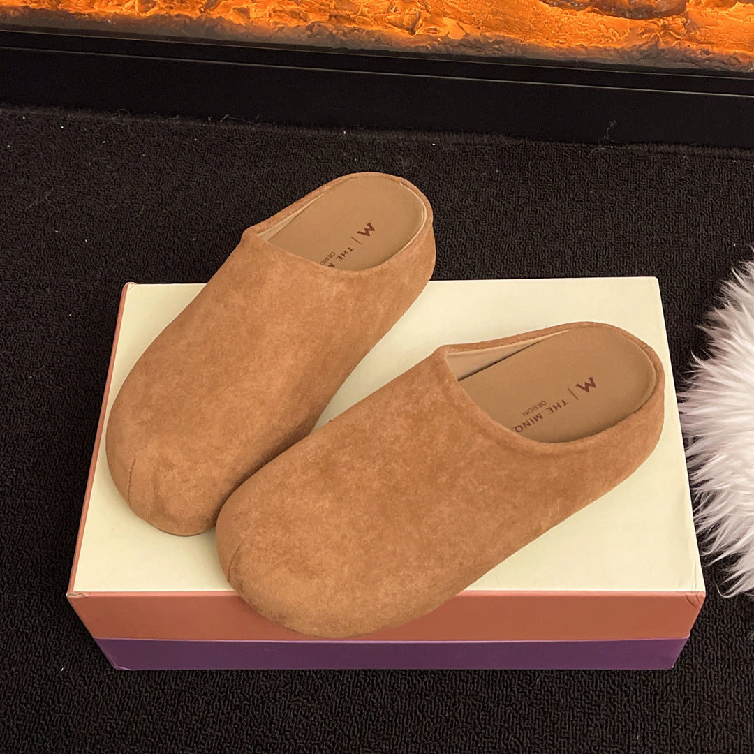 Damen Bequeme Clogs aus weichem Wildleder mit ergonomischem Fußbett R&B