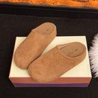 Damen Bequeme Clogs aus weichem Wildleder mit ergonomischem Fußbett R&B