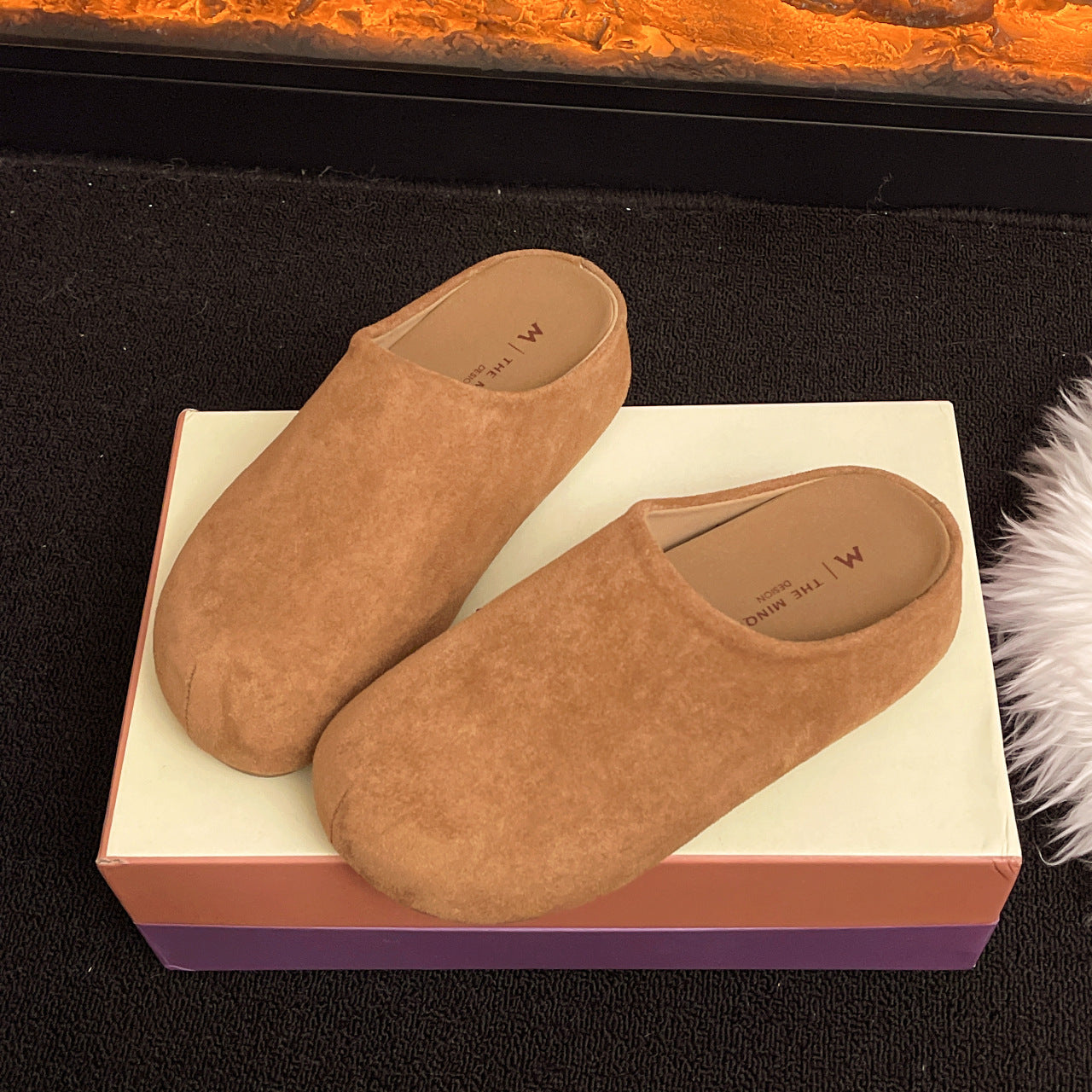 Damen Bequeme Clogs aus weichem Wildleder mit ergonomischem Fußbett R&B