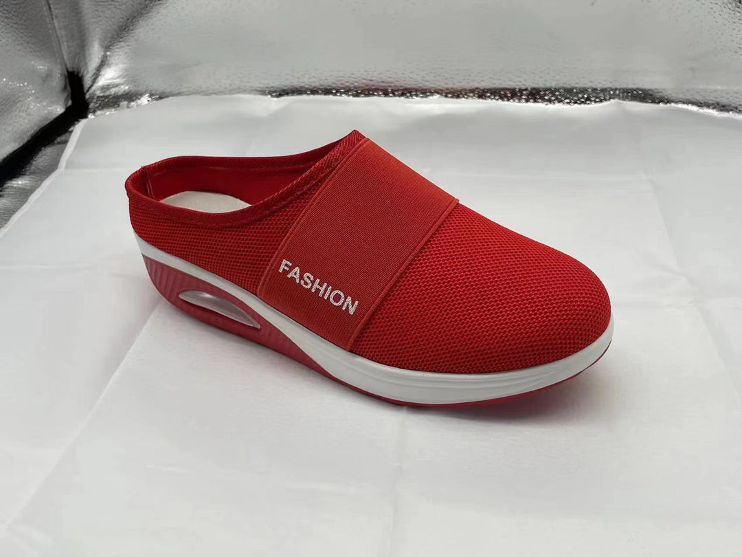 Damen Komfortable Clogs mit atmungsaktivem Netzdesign und gepolstertem Fußbett R&B