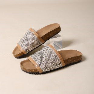 Damen modische Sandalen mit glitzernden Applikationen R&B