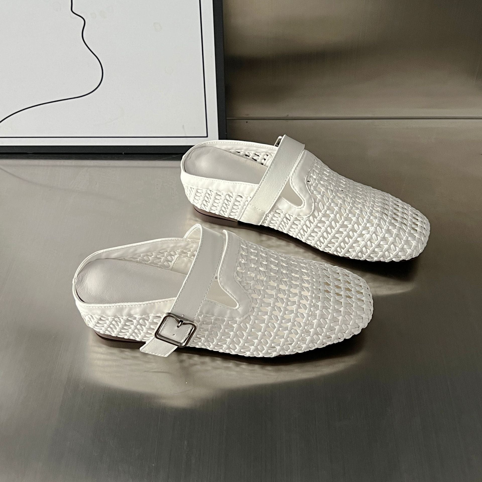Damen Komfortable Clogs mit modischem Flechtdesign und hochwertigem Fußbett R&B
