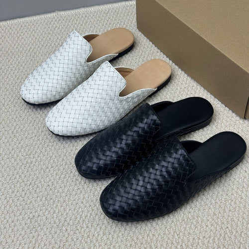 Damen Geflochtene Pantoletten aus hochwertigem Leder R&B
