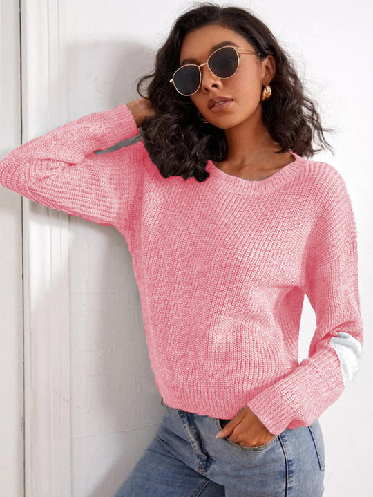 Damen Strickpullover mit modischem Schnitt R&B