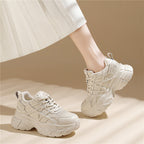 Damen Sportliche Chunky Sneakers mit gepolsterter Sohle und atmungsaktivem Obermaterial R&B