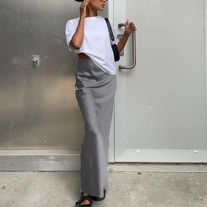 Damen Maxirock mit hohem Schnitt und seitlichem Schlitz R&B