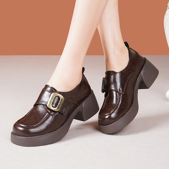 Damen Modische Sling-Pumps mit trendiger Schnallenverzierung und komfortablem Blockabsatz R&B