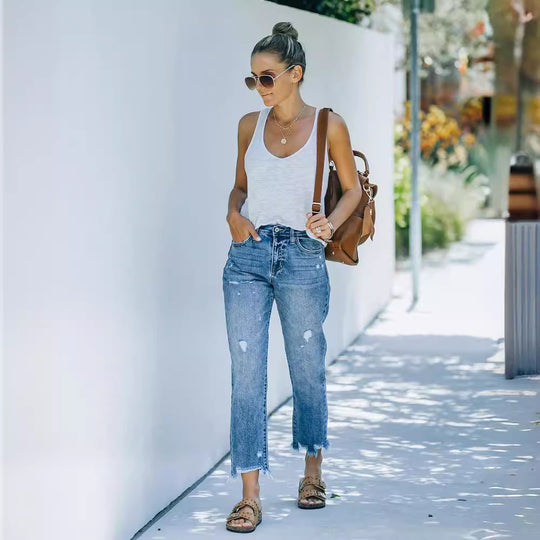 Damen Skinny High-Waist Jeans R&B