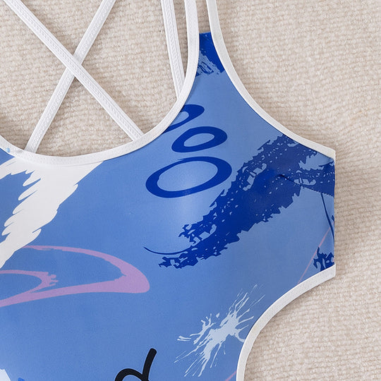 Damen Einteiliger Badeanzug mit kreativen Cut-Outs und stilvollem Design R&B