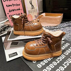 Damen modische Winterstiefel mit weichem Innenfutter und rutschfester Sohle R&B