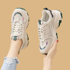 Damen Sportliche Chunky Sneakers mit dämpfender Laufsohle und atmungsaktivem Mesh-Obermaterial R&B