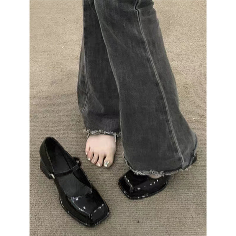 Damen elegante Absatzschuhe mit Blockabsatz und Riemchen R&B