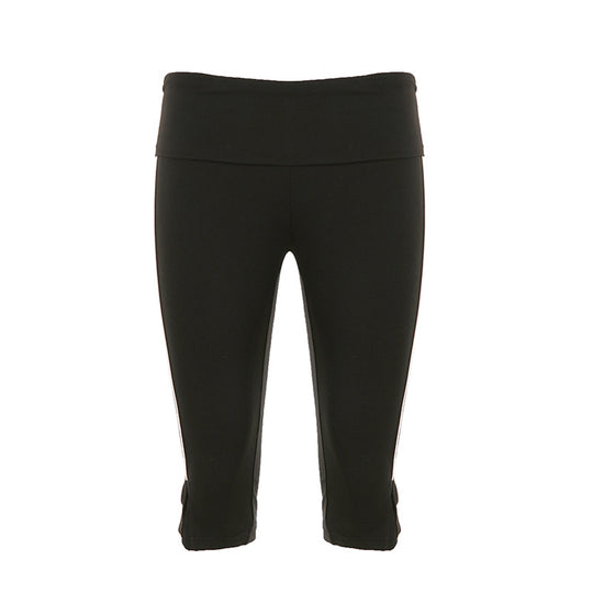 Damen sportliche Leggings mit breitem Bund und Seitendetails R&B