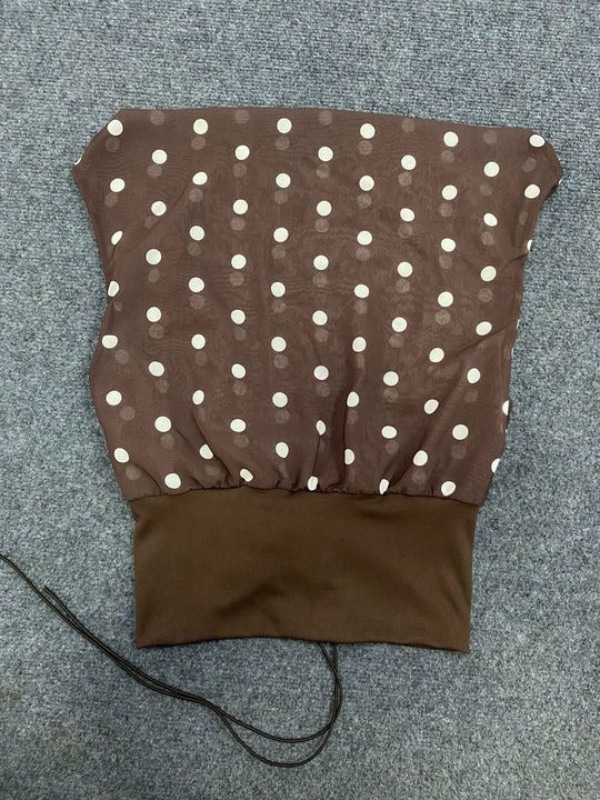 Damen asymmetrisches Top mit Rüschendesign R&B