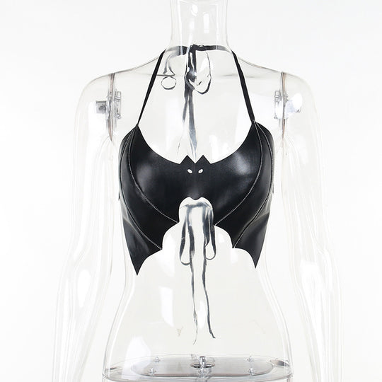 Damen figurbetonte Bluse mit Rüschendetails und Schnürung R&B