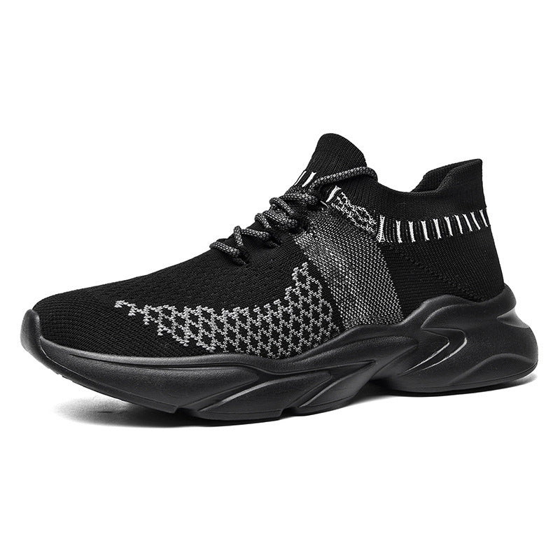 Damen High-Top Sportsneaker mit elastischem Strickdesign