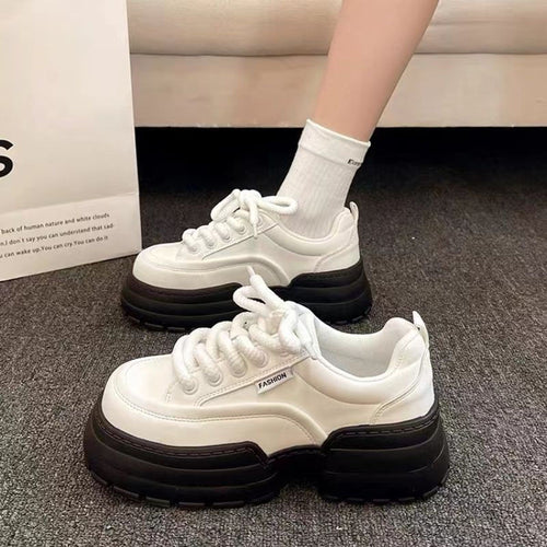 Damen Chunky Sneakers mit modischer Profilsohle und atmungsaktiver Oberflächenstruktur R&B