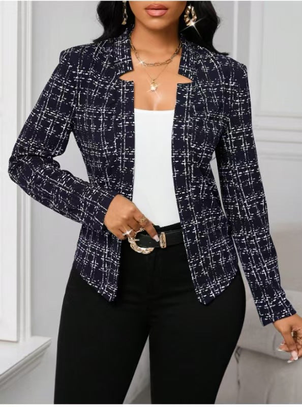 Damen raffinierte Business-Blazerjacke R&B
