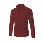 Herren Pullover mit hohem Kragen und Reißverschluss R&B