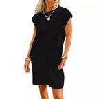 Damen Lockeres Sommerkleid mit strukturiertem Design und schickem Schnitt R&B