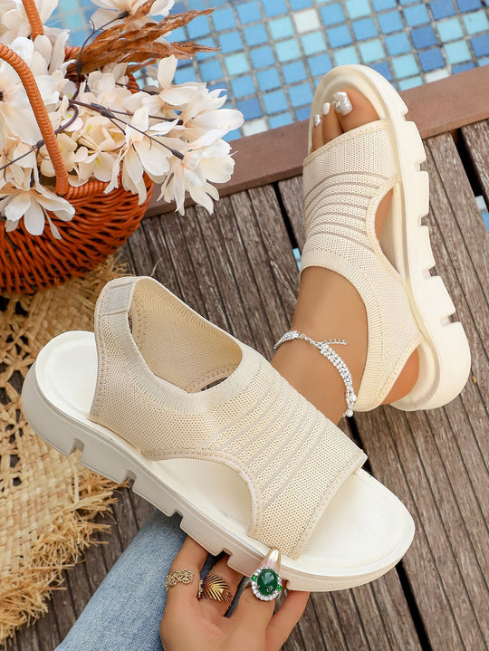 Damen sportive Sandalen mit atmungsaktivem und elastischem Design R&B