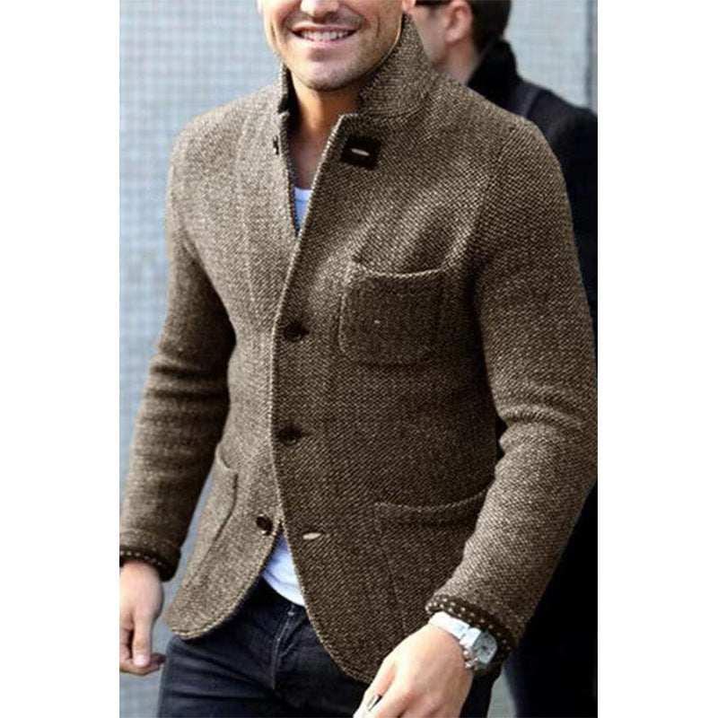 Herren Casual Chic Strickblazer R&B