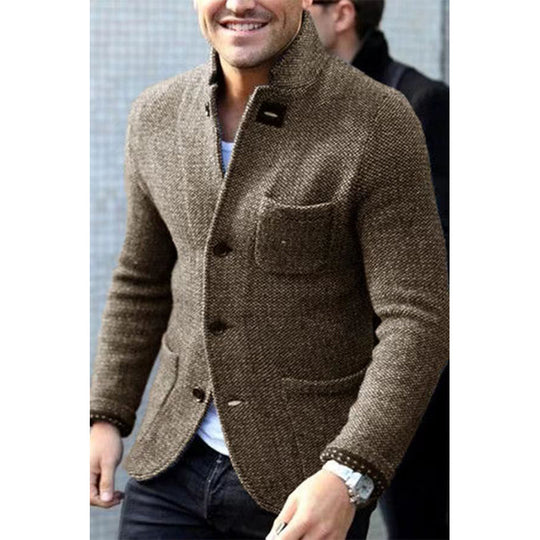 Herren Casual Chic Strickblazer R&B
