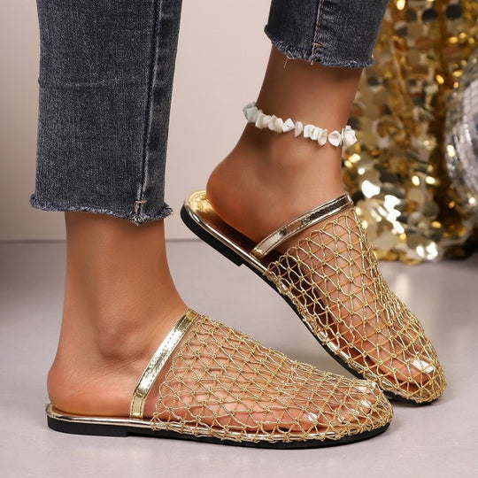 Damen modische Netz-Sandalen mit verstellbarem Riemen R&B
