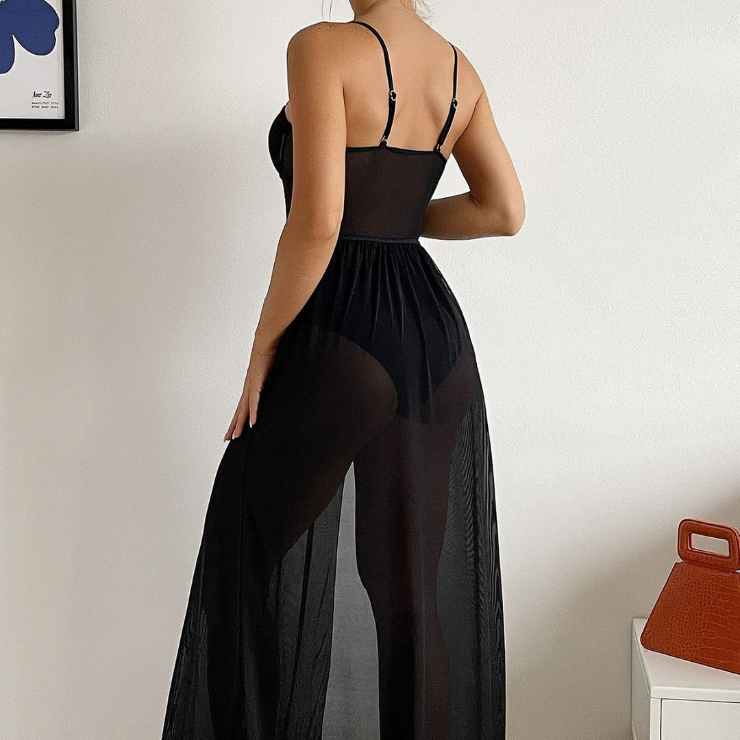 Damen Transparente Sommerkleid R&B