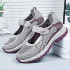 Damen Sportliche Sneakers mit rutschfestem Klettverschluss und atmungsaktivem Obermaterial R&B