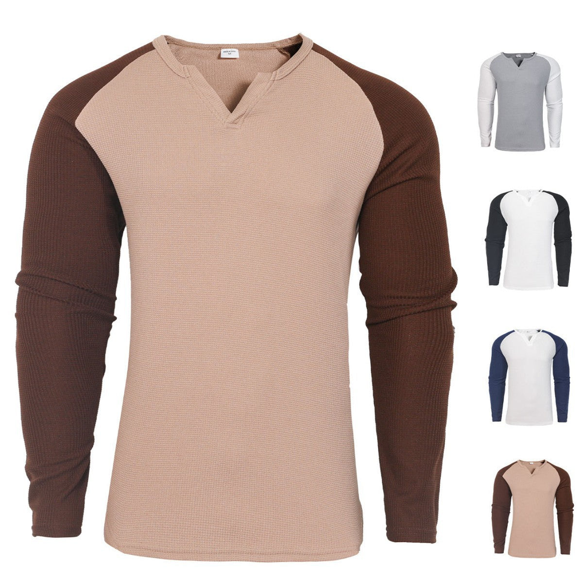 Herren Langarmshirt mit innovativem Strukturdesign R&B