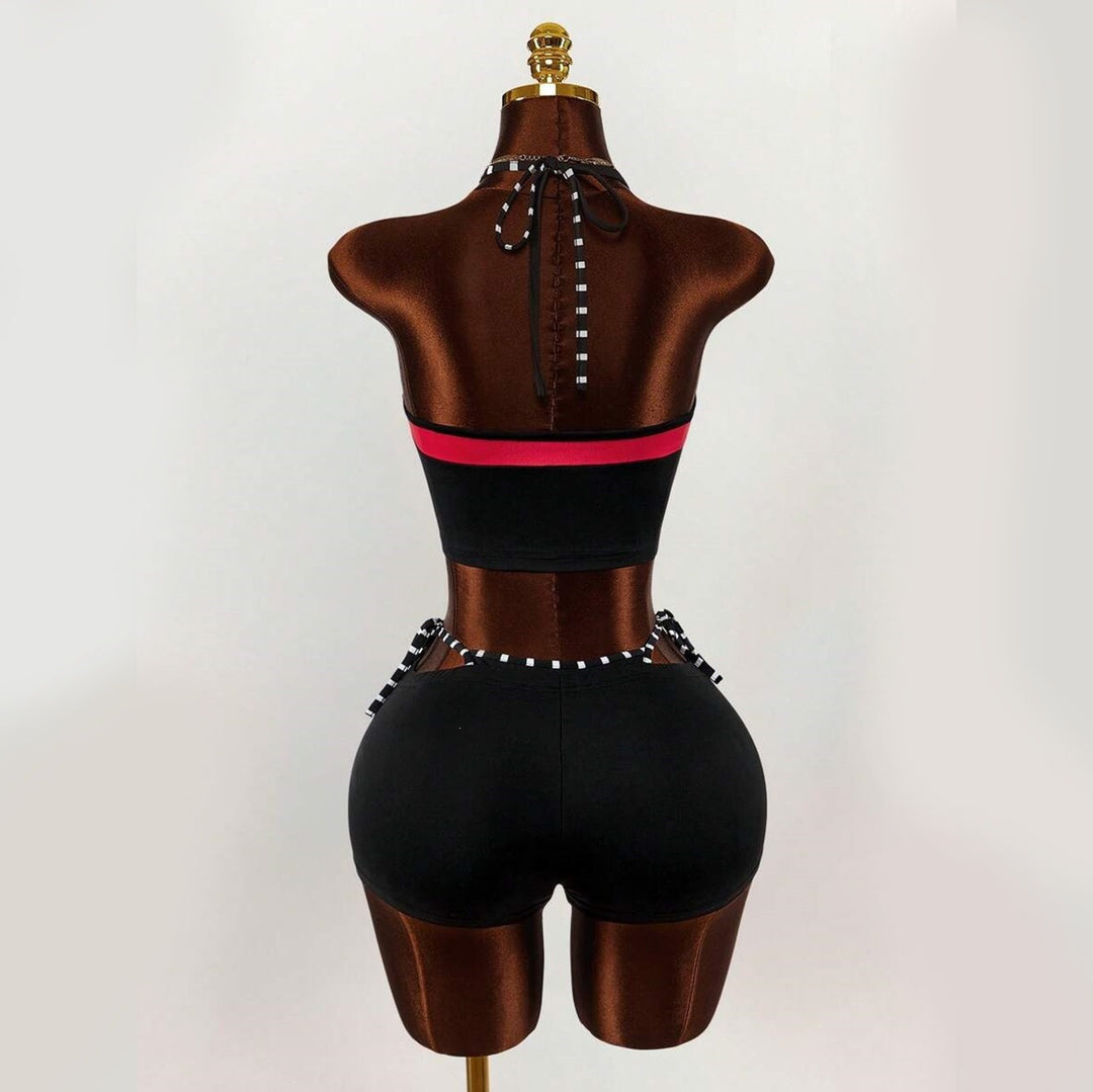 Damen Sportliches Oberteil mit Shorts R&B