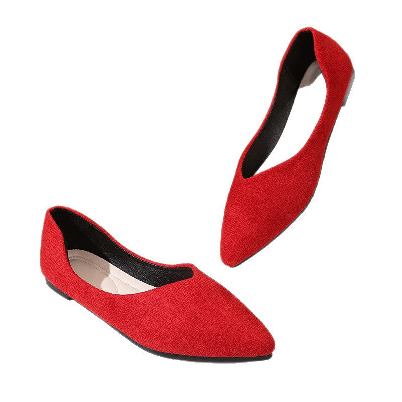 Damen elegante Ballerina-Schuhe mit spitzem Design und komfortabler Innensohle R&B