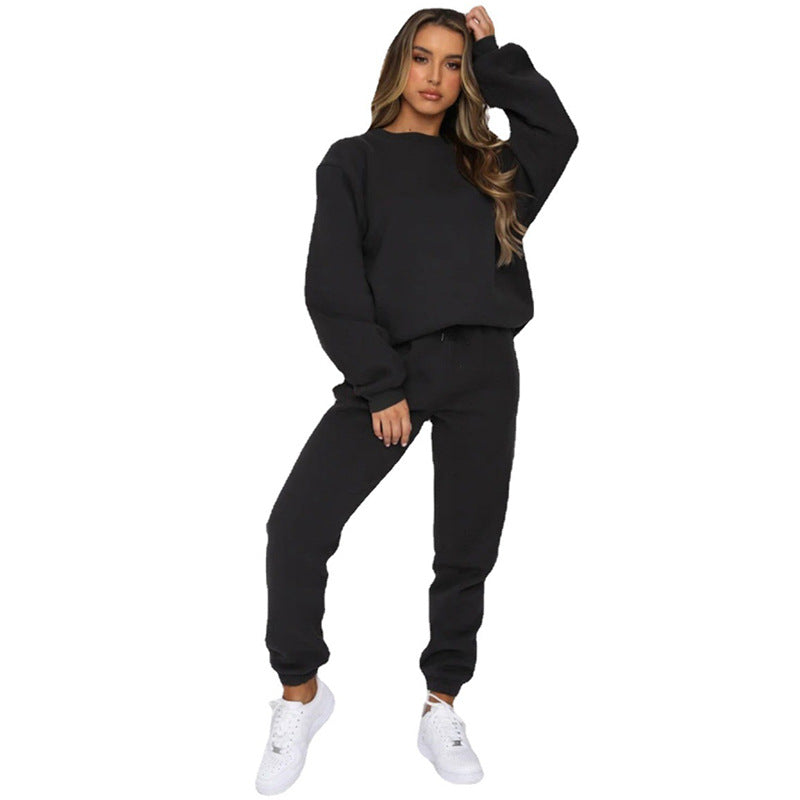 Damen Sportlicher Fleece Sweatanzug R&B