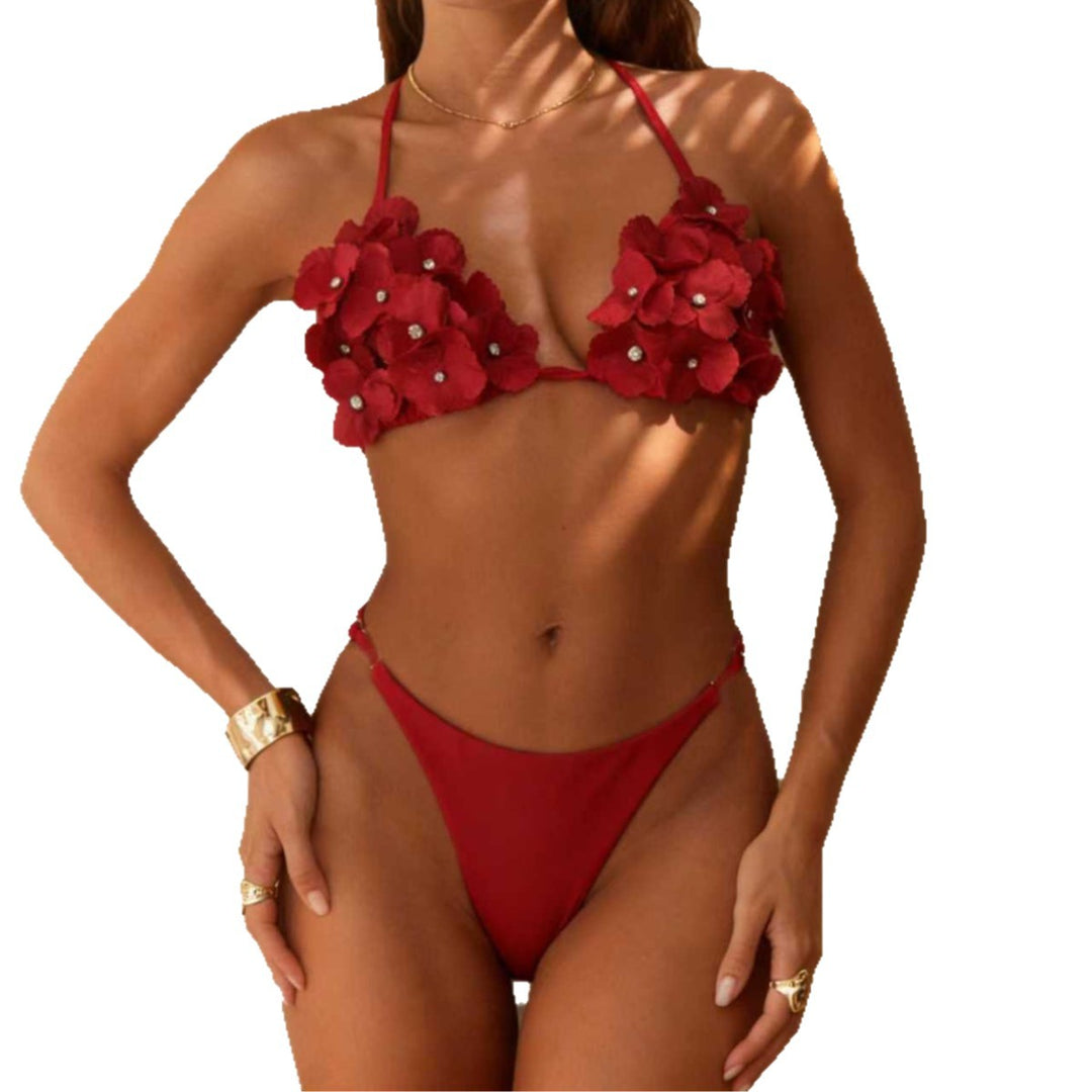 Damen Blumenverzierter Bikini R&B