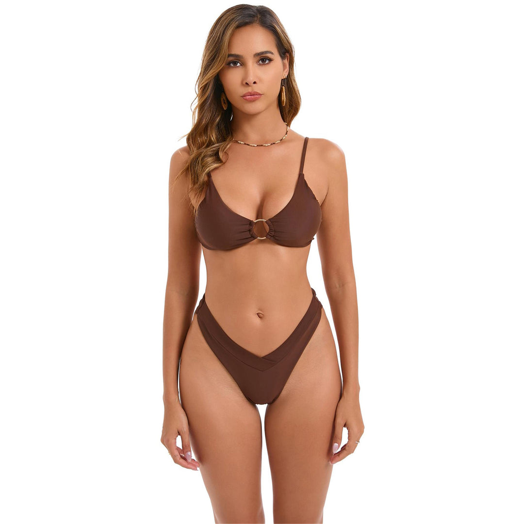 Damen Triangel-Bikini mit modischem Ring-Detail R&B