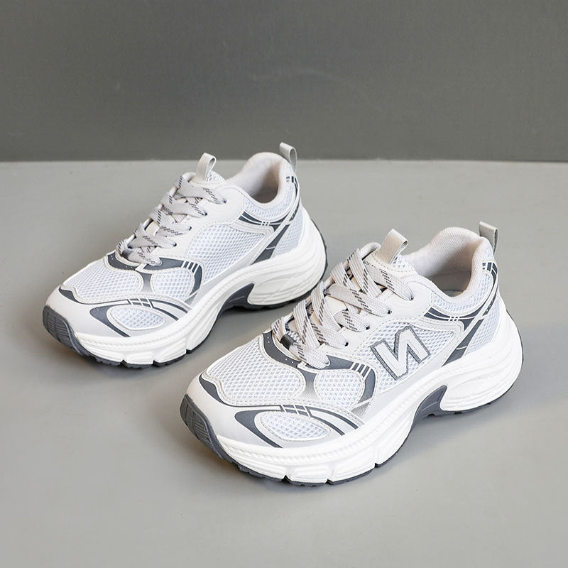 Damen Sportliche Laufschuhe mit atmungsaktivem Mesh-Obermaterial und dämpfender Sohle R&B