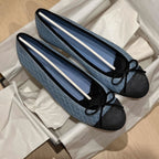 Damen Ballerinas mit elegantem Schleifendetail und modernem Textiloberteil R&B