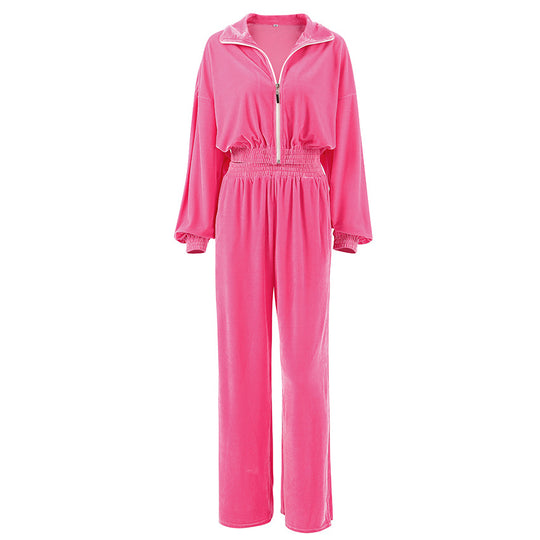 Damen bequeme Trainingsanzug mit weitem Schnitt R&B