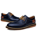 Herren Elegante Schnürschuhe aus hochwertigem Leder mit rutschfester Sohle