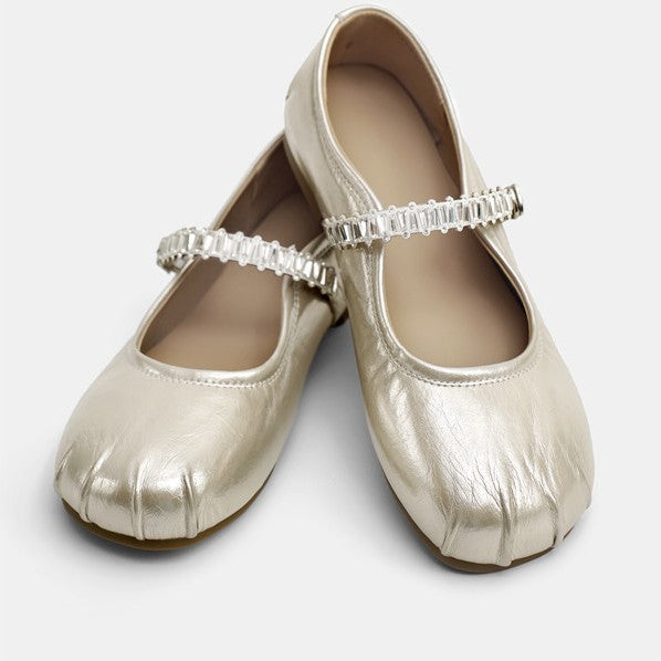 Damen Ballerinas mit eleganter Riemchenverzierung R&B