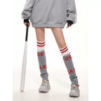 Damen nan sportliches Sweatshirtkleid im Oversize-Schnitt mit Kontraststreifen an den Ärmeln und geripptem Saum R&B