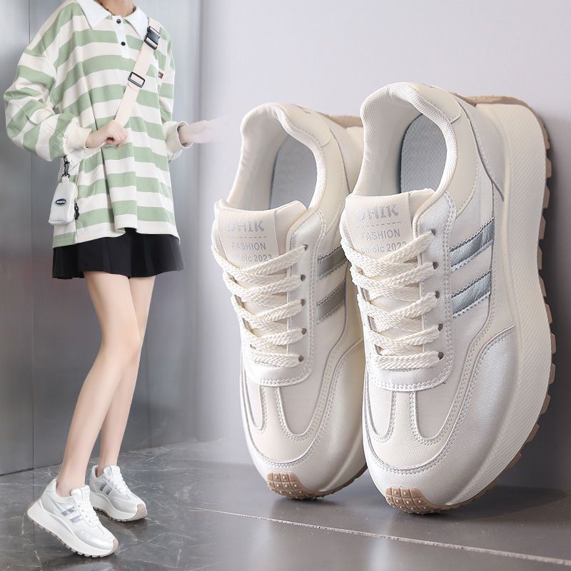 Damen Modische Plateau-Sneaker mit bequemem Fußbett und sportlichem Design R&B