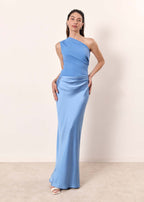 Elegantes One-Shoulder Maxikleid