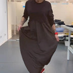 Damen Langarm Kleid mit schwingendem Rockteil und modischer Passform R&B