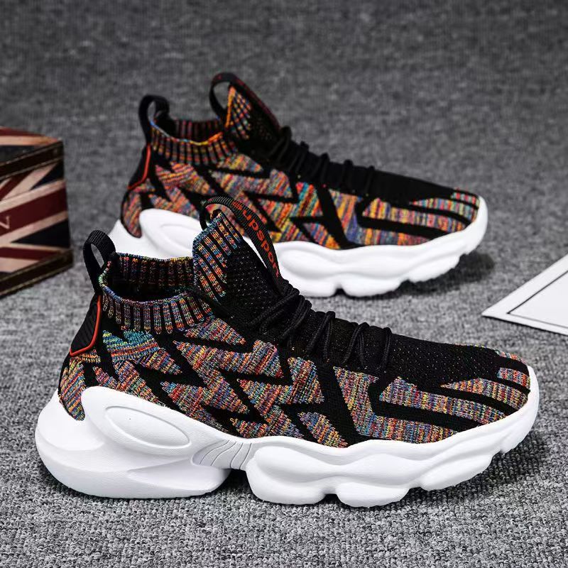 Damen Hohe Sport Sneakers mit innovativer Stricktechnologie