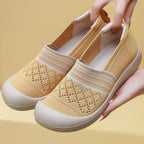 Damen Atmungsaktive und komfortable Slip-On Schuhe mit elastischem Einsatz R&B